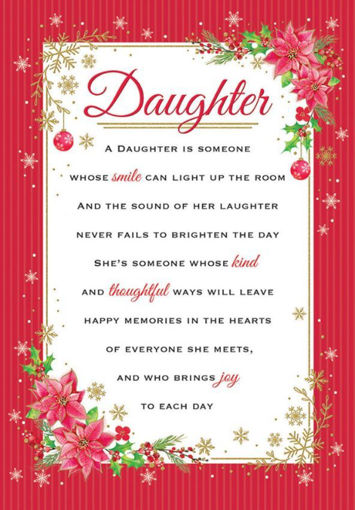 Picture of DAUGHTER CHRISTMAS CARD